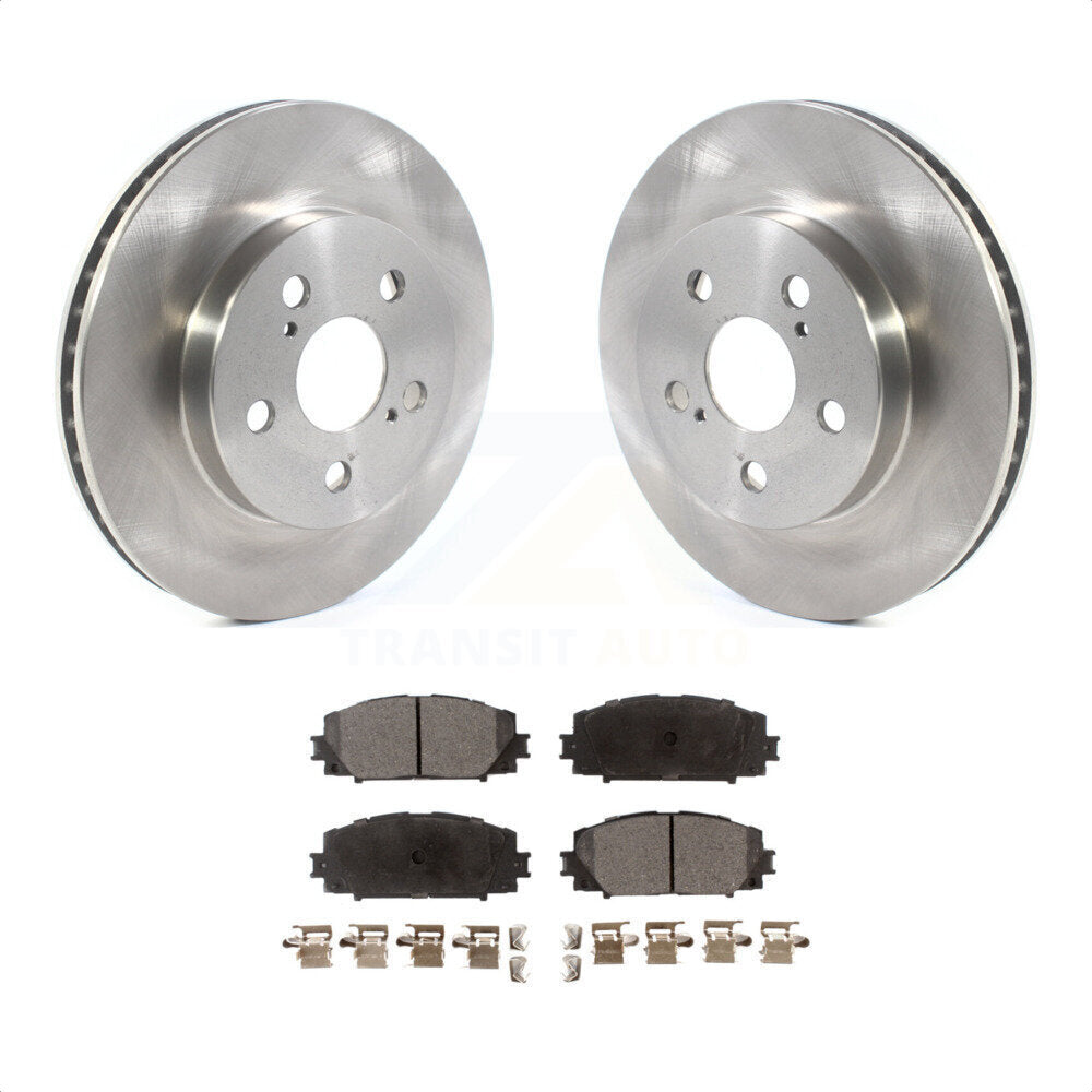 Front Disc Brake Rotors And Ceramic Pads Kit For Toyota Prius Corolla Prime AWD-e K8T-103064 by Transit Auto