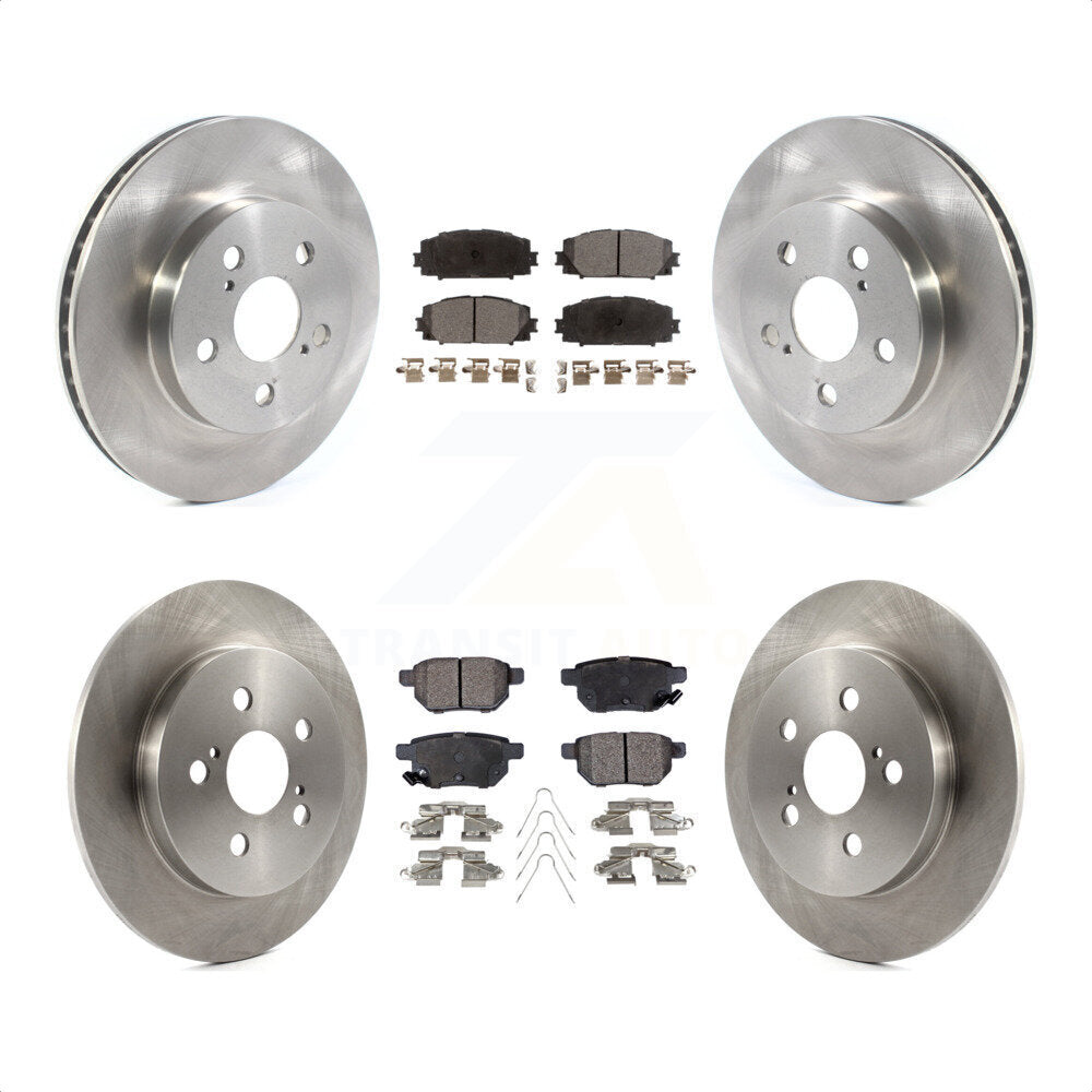 Front Rear Disc Brake Rotors And Ceramic Pads Kit For Toyota Corolla Prius Prime K8T-103137 by Transit Auto