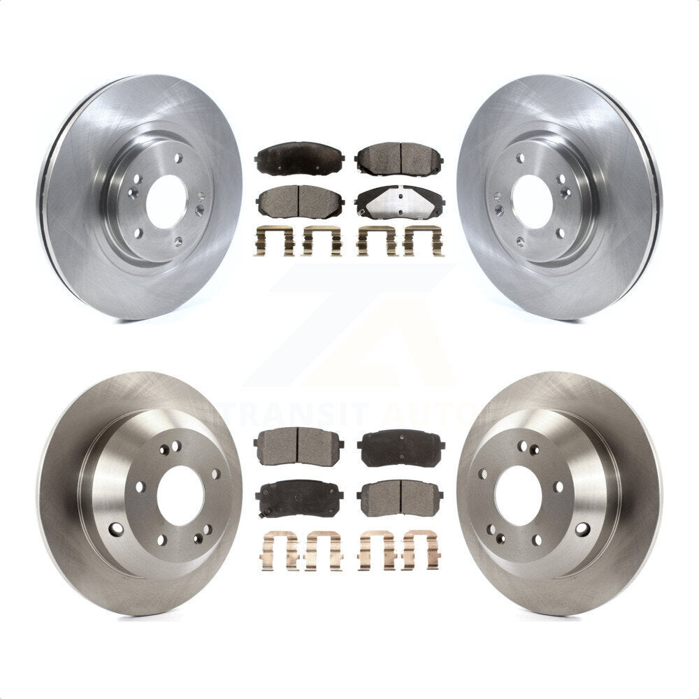 Front Rear Disc Brake Rotors And Ceramic Pads Kit For 2015-2019 Kia Sedona K8T-103138 by Transit Auto