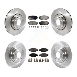 Front Rear Disc Brake Rotors And Ceramic Pads Kit For 2016-2022 Mazda CX-9 K8T-103143