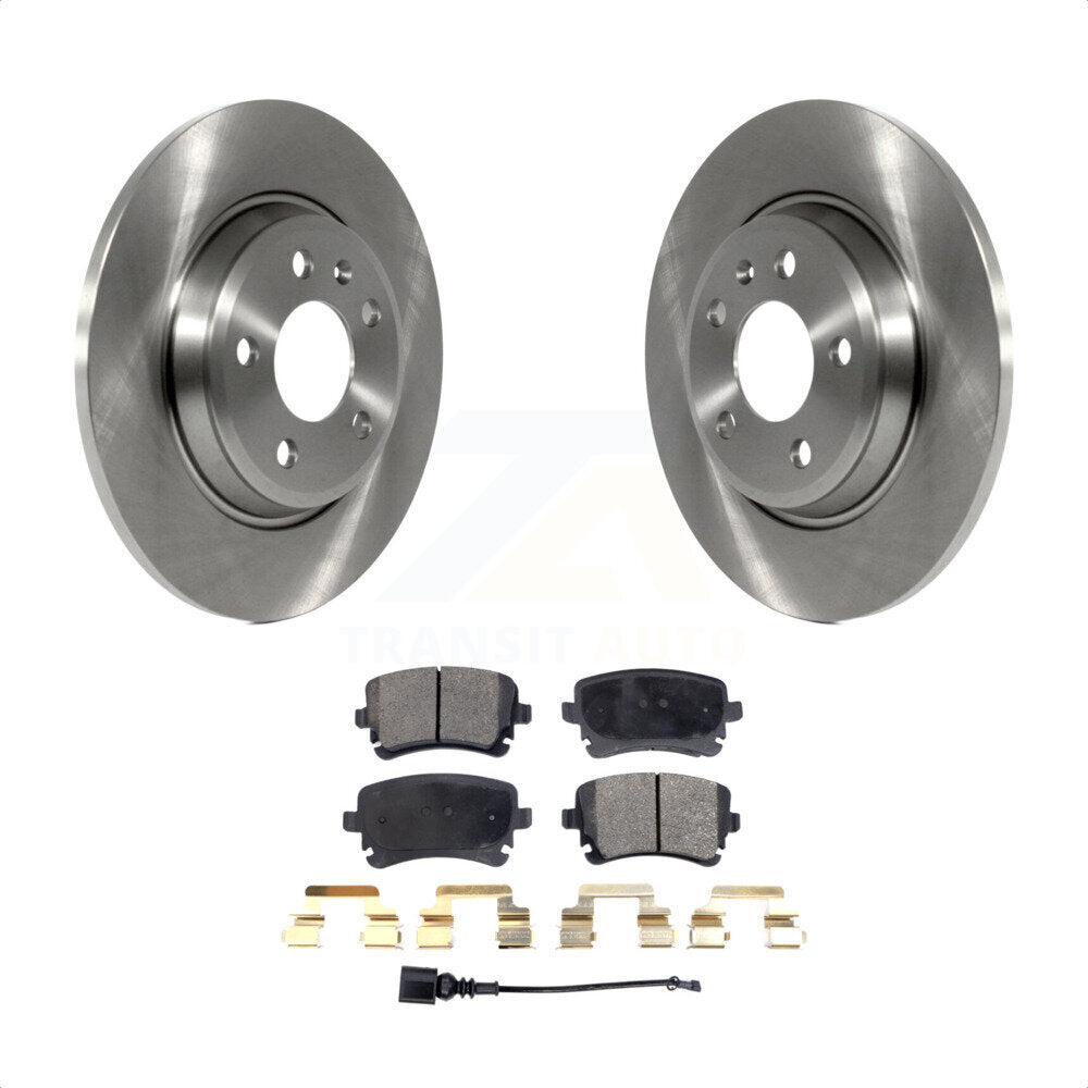 Rear Disc Brake Rotors And Ceramic Pads Kit For Audi Q5 A4 allroad K8T-103159 by Transit Auto