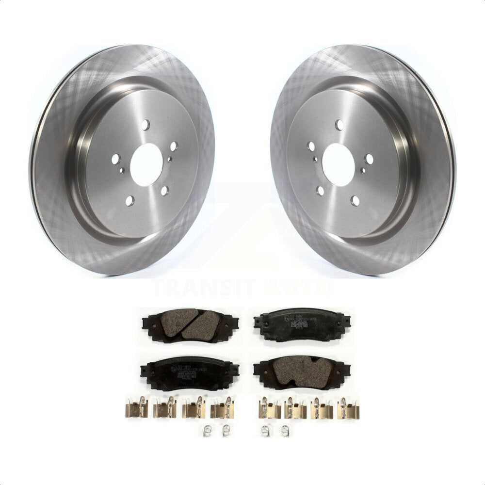 Rear Disc Brake Rotors And Ceramic Pads Kit For Lexus RX350 RX450h RX350L RX450hL K8T-103162 by Transit Auto