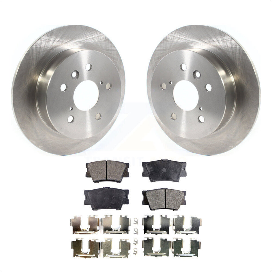 Rear Disc Brake Rotors And Ceramic Pads Kit For Toyota Camry K8T-103166 by Transit Auto