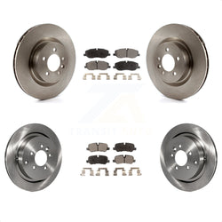 Front Rear Disc Brake Rotors And Ceramic Pads Kit For 2006-2007 Land Rover Range Sport Supercharged K8T-103188