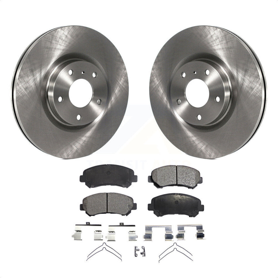 Front Disc Brake Rotors And Ceramic Pads Kit For Nissan Maxima K8T-103208 by Transit Auto