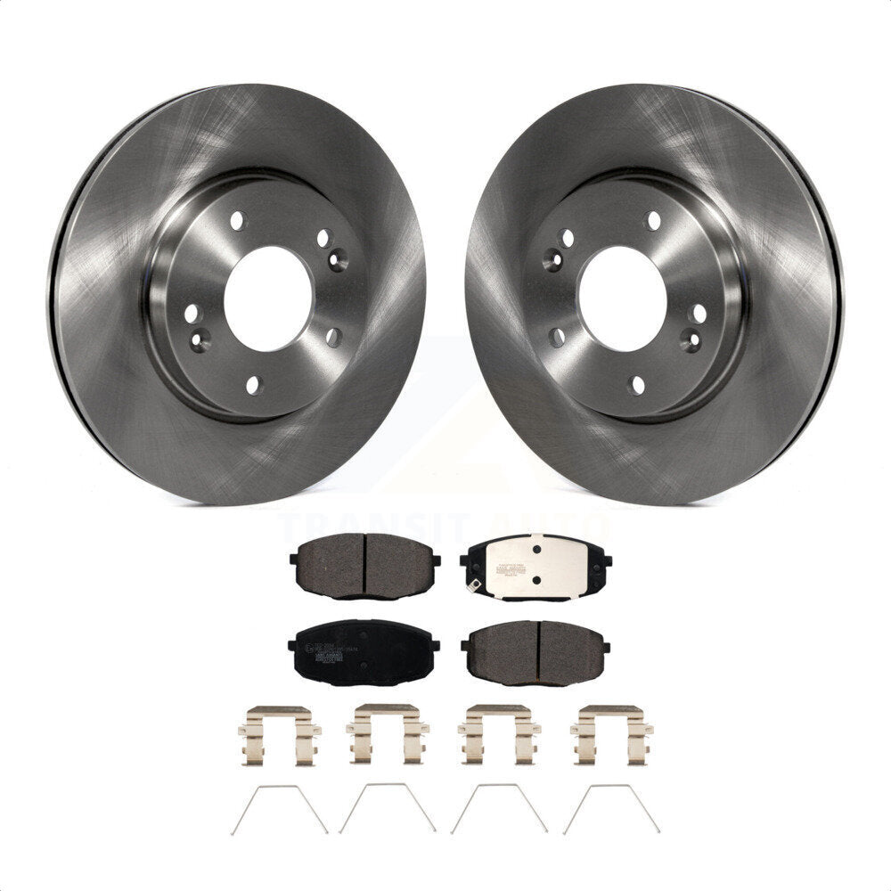 Front Disc Brake Rotors And Ceramic Pads Kit For Kia Soul Hyundai Kona Forte Elantra GT Seltos Forte5 K8T-103209 by Transit Auto