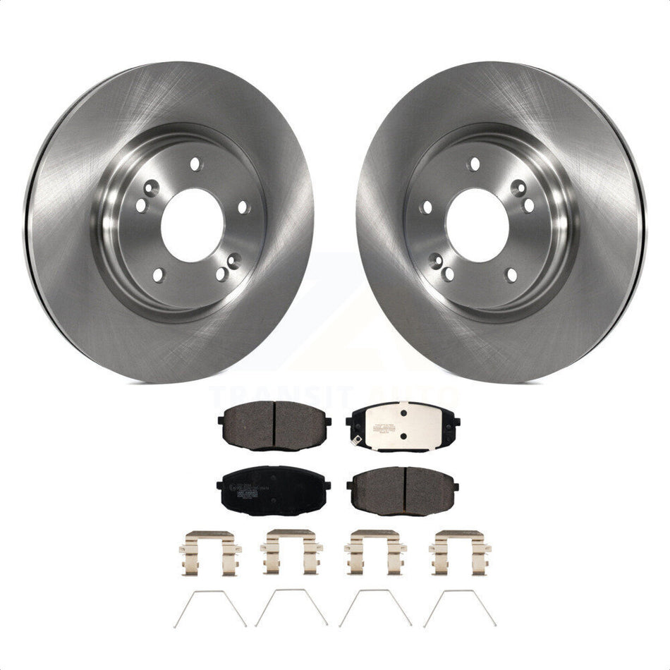 Front Disc Brake Rotors And Ceramic Pads Kit For Kia Forte Hyundai Kona K8T-103213 by Transit Auto