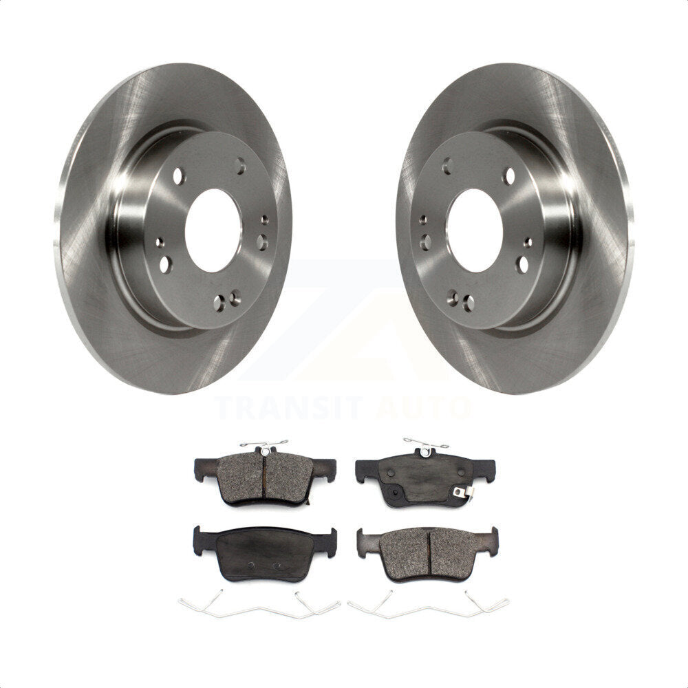 Rear Disc Brake Rotors And Ceramic Pads Kit For Honda Insight Civic K8T-103248 by Transit Auto