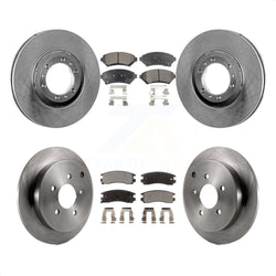 Front Rear Disc Brake Rotors And Ceramic Pads Kit For 2002-2004 Pontiac Montana FWD with rear brakes K8T-103256