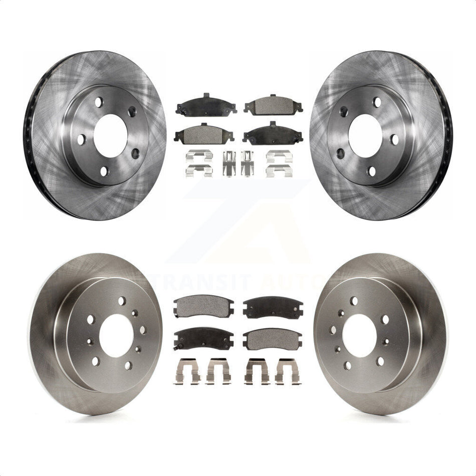 Front Rear Disc Brake Rotors And Ceramic Pads Kit For Pontiac Grand Am Oldsmobile Alero K8T-103259 by Transit Auto