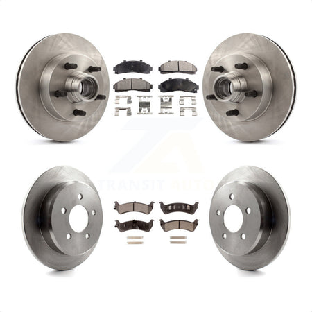 Front Rear Disc Brake Rotors And Ceramic Pads Kit For Ford Ranger With 261mm Diameter Rotor K8T-103338 by Transit Auto