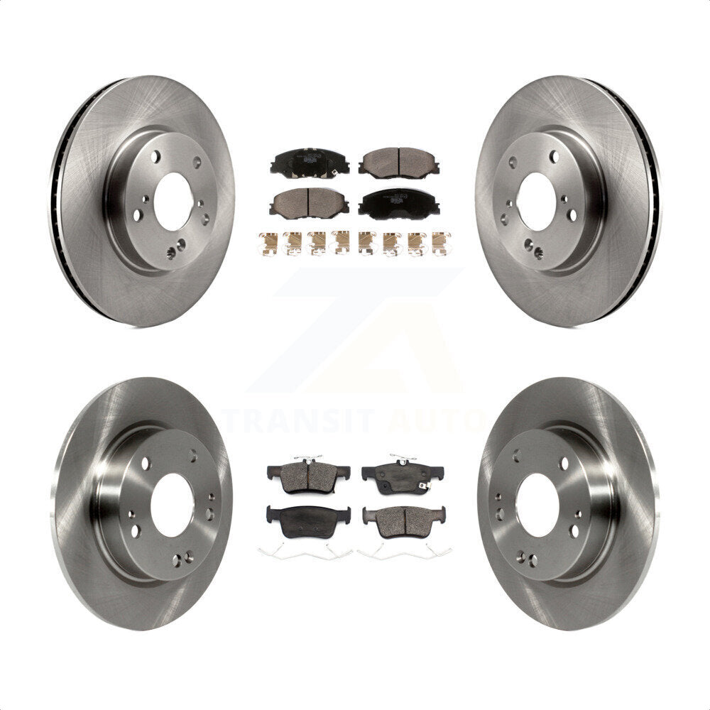 Front Rear Disc Brake Rotors And Ceramic Pads Kit For 2019-2022 Honda Insight K8T-103386 by Transit Auto