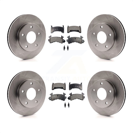 Front Rear Disc Brake Rotors And Ceramic Pads Kit For Cadillac Eldorado Buick Riviera Seville Oldsmobile Toronado K8T-103398 by Transit Auto