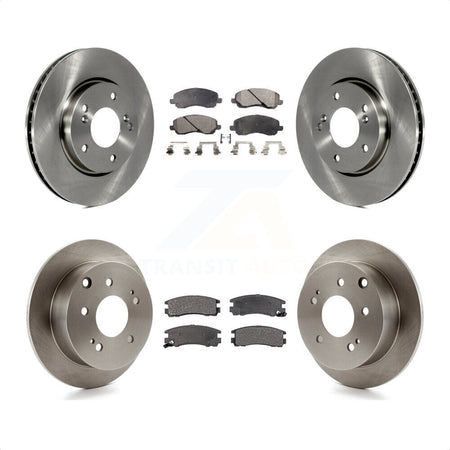 Front Rear Disc Brake Rotors And Ceramic Pads Kit For Mitsubishi Galant K8T-103401 by Transit Auto