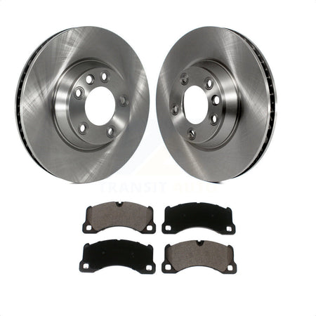 Front Disc Brake Rotors And Ceramic Pads Kit For Porsche Cayenne K8T-103460 by Transit Auto