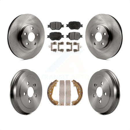 Front Rear Disc Brake Rotors Ceramic Pads And Drum Kit For Toyota Celica K8T-103526 by Transit Auto