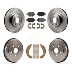 Front Rear Disc Brake Rotors Ceramic Pads And Drum Kit For Toyota Celica K8T-103527