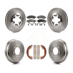 Front Rear Disc Brake Rotors Ceramic Pads And Drum Kit For Chevrolet Colorado GMC Canyon K8T-103651