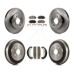 Front Rear Disc Brake Rotors Ceramic Pads And Drum Kit For Chevrolet Cobalt Saturn Ion Pontiac Pursuit K8T-103675