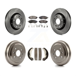 Front Rear Disc Brake Rotors Ceramic Pads And Drum Kit For Chevrolet Aveo Spark Aveo5 Pontiac G3 Suzuki Wave Wave5 Swift+ K8T-103743