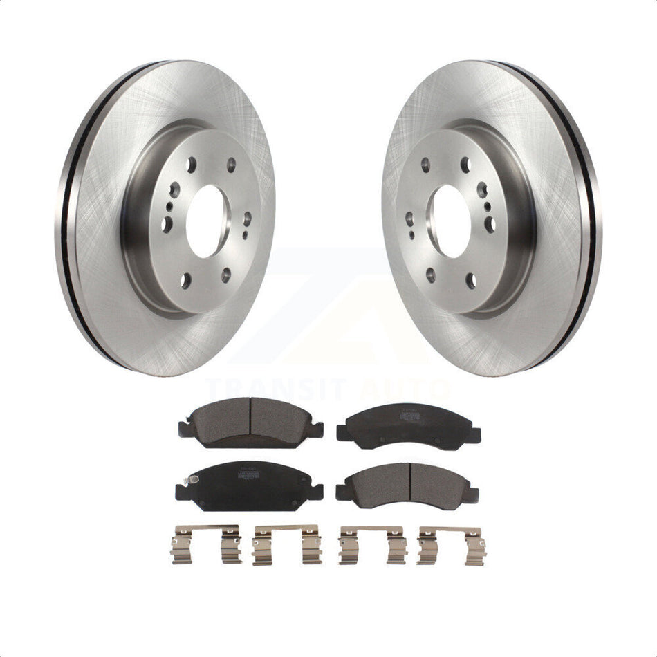 Front Disc Brake Rotors And Ceramic Pads Kit For 2019 Chevrolet Silverado 1500 LD With 4 Piston Caliper K8T-103821 by Transit Auto