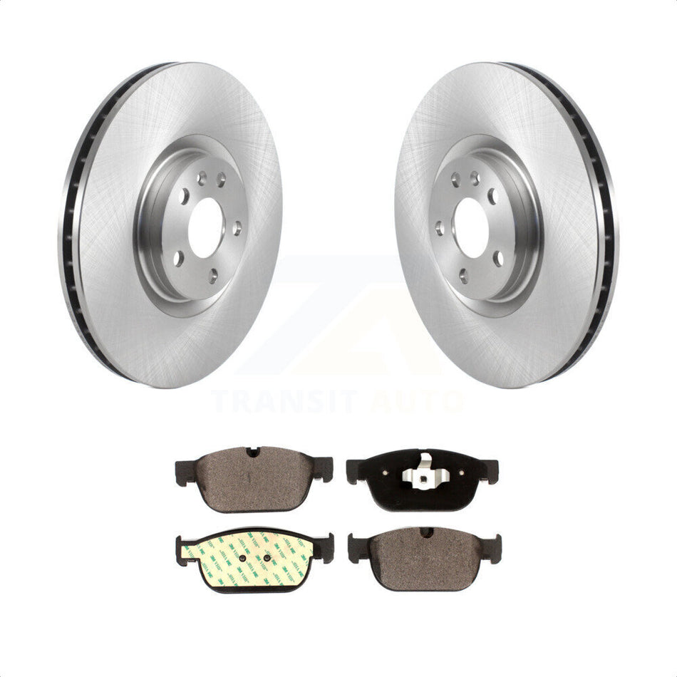 Front Disc Brake Rotors And Ceramic Pads Kit For Volvo XC90 XC60 XC40 S90 V90 Cross Country V60 With 345mm Diameter Rotor K8T-103830 by Transit Auto