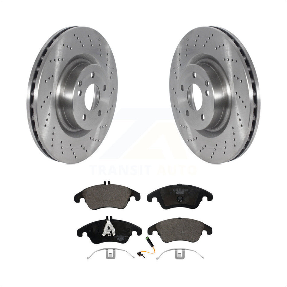 Front Disc Brake Rotors And Ceramic Pads Kit For Mercedes-Benz C250 E400 E550 K8T-103831 by Transit Auto