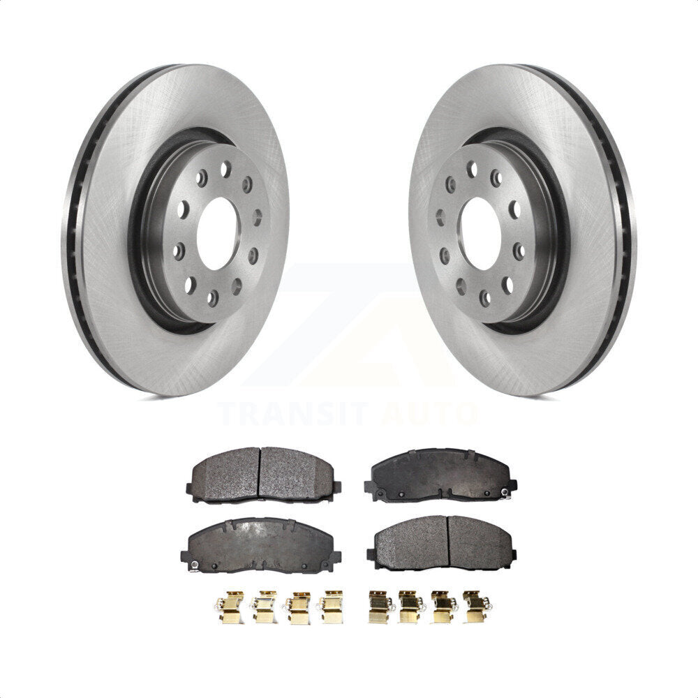 Front Disc Brake Rotors And Ceramic Pads Kit For Jeep Wrangler Gladiator K8T-103835 by Transit Auto