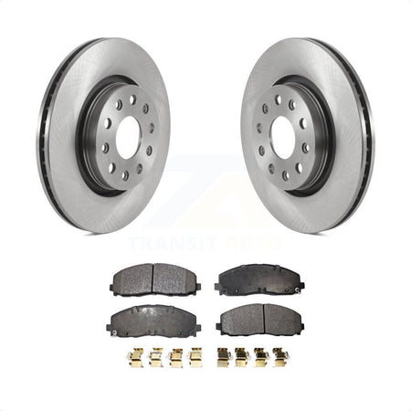 Front Disc Brake Rotors And Ceramic Pads Kit For Jeep Wrangler Gladiator K8T-103835 by Transit Auto