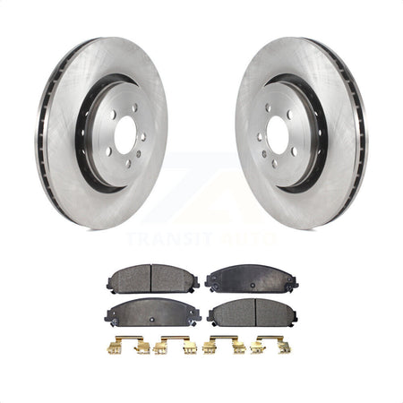 Front Disc Brake Rotors And Ceramic Pads Kit For Dodge Charger With 355mm Diameter Rotor K8T-103842 by Transit Auto