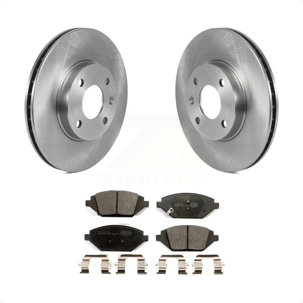 Front Disc Brake Rotors And Ceramic Pads Kit For 2016-2021 Chevrolet Spark K8T-103846 by Transit Auto