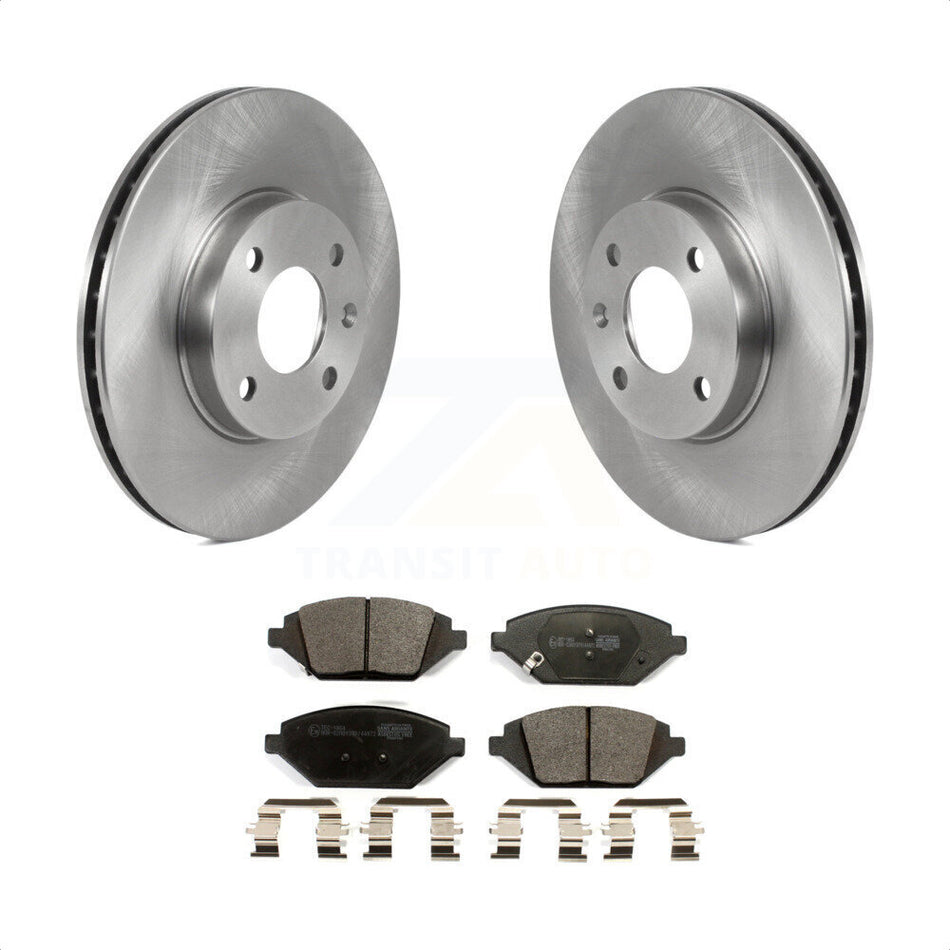Front Disc Brake Rotors And Ceramic Pads Kit For 2016-2021 Chevrolet Spark K8T-103846 by Transit Auto
