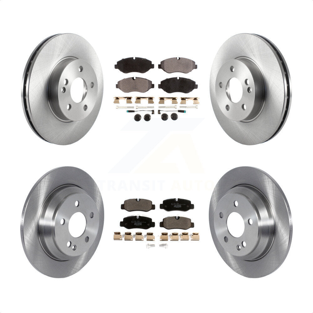 Front Rear Disc Brake Rotors And Ceramic Pads Kit For 2016-2020 Mercedes-Benz Metris K8T-103885 by Transit Auto