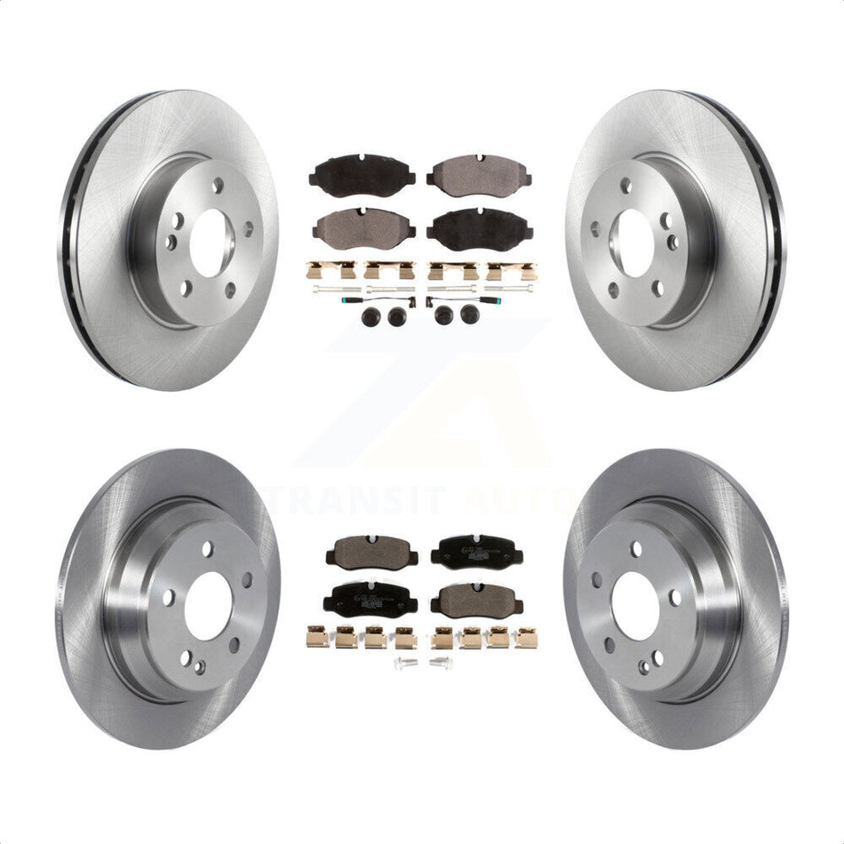 Front Rear Disc Brake Rotors And Ceramic Pads Kit For 2016-2020 Mercedes-Benz Metris K8T-103885 by Transit Auto
