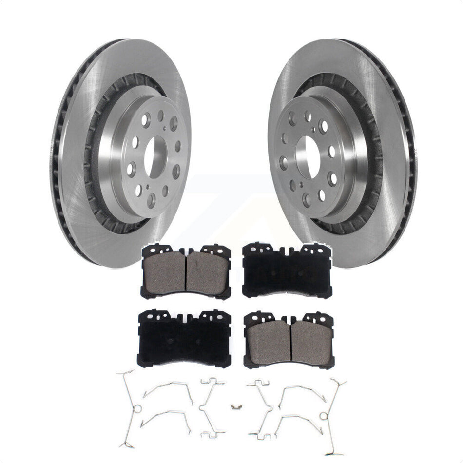 Front Disc Brake Rotors And Ceramic Pads Kit For Lexus LS460 LS600h K8T-103897 by Transit Auto