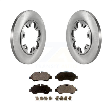 Rear Disc Brake Rotors And Ceramic Pads Kit For 2015-2019 Ford Transit-350 HD With 6 Lug Wheels K8T-103902 by Transit Auto