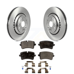 Rear Disc Brake Rotors And Ceramic Pads Kit For Audi A8 Quattro S6 S7 S8 K8T-103920