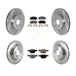 Front Rear Disc Brake Rotors And Ceramic Pads Kit For Subaru Forester K8T-103950