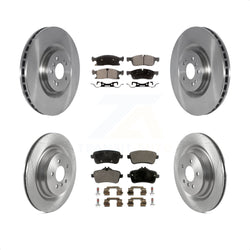 Front Rear Disc Brake Rotors And Ceramic Pads Kit For Mercedes-Benz GLS450 GL450 GL350 ML250 K8T-103966