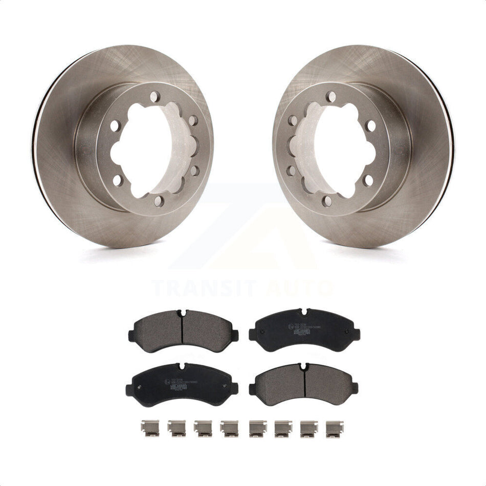 Rear Disc Brake Rotors And Ceramic Pads Kit For Mercedes-Benz Sprinter 3500 3500XD With Dual Wheels K8T-104002 by Transit Auto