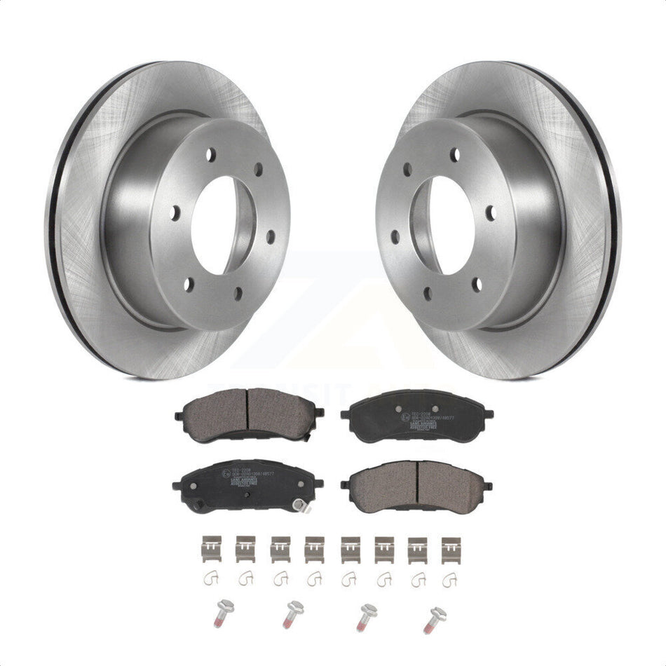 Rear Disc Brake Rotors And Ceramic Pads Kit For 2019-2022 Ford Ranger K8T-104019 by Transit Auto