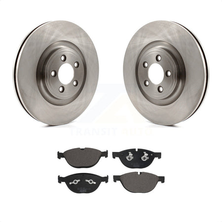 Front Disc Brake Rotors And Ceramic Pads Kit For Jaguar XF XJ K8T-104036 by Transit Auto