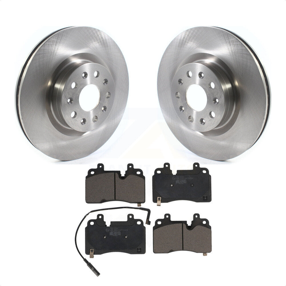 Front Disc Brake Rotors And Ceramic Pads Kit For 2019-2020 Cadillac CT6 With 345mm Diameter Rotor Heavy Duty Brakes K8T-104105 by Transit Auto