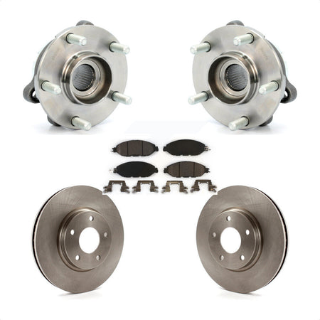 Front Hub Bearing Assembly With Disc Brake Rotors And Ceramic Pads Kit For 2016 Nissan Pathfinder From 11 15 KBB-100649 by Transit Auto