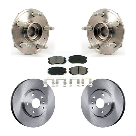 Front Hub Bearing Assembly With Disc Brake Rotors And Semi-Metallic Pads Kit For 2018-2019 Chevrolet Impala KBB-105731 by Transit Auto