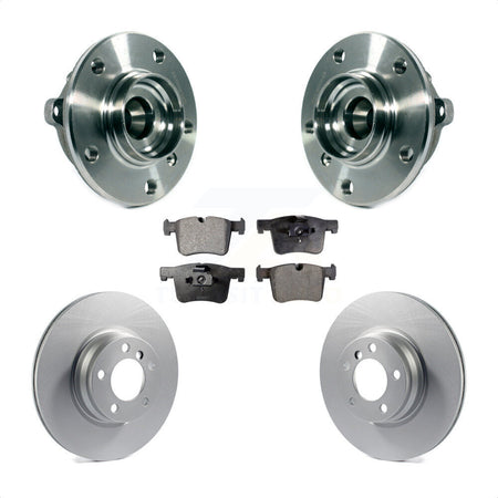 Front Hub Bearing Assembly With Coated Disc Brake Rotors And Ceramic Pads Kit For BMW 328i xDrive 428i Gran Coupe 228i Without Blue Painted Calipers M Sport Package KBB-113974 by Transit Auto