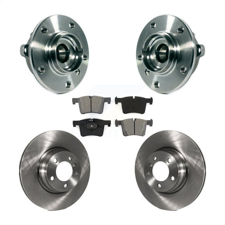 Front Hub Bearing Assembly With Disc Brake Rotors And Semi-Metallic Pads Kit For BMW 328i xDrive 428i Gran Coupe 228i Without Blue Painted Calipers M Sport Package KBB-114097 by Transit Auto