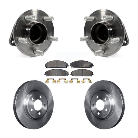 Front Hub Bearing Assembly With Disc Brake Rotors And Semi-Metallic Pads Kit For Dodge Charger Chrysler 300 Challenger KBB-116694 by Transit Auto
