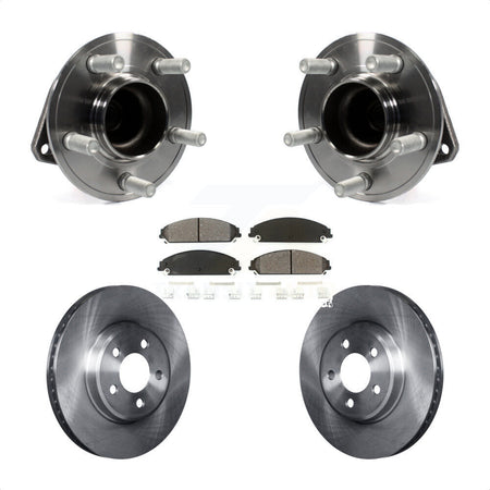 Front Hub Bearing Assembly With Disc Brake Rotors And Semi-Metallic Pads Kit For Dodge Charger Chrysler 300 Challenger KBB-116699 by Transit Auto