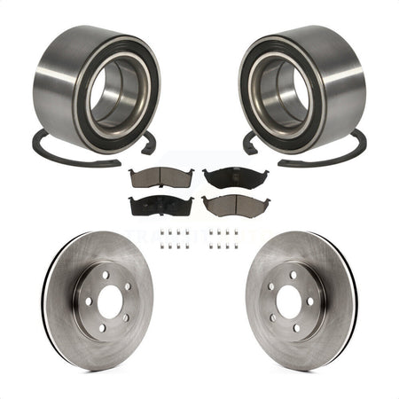 Front Wheel Bearing With Disc Brake Rotors And Ceramic Pads Kit For Dodge Neon Chrysler SX 2.0 KBB-118562 by Transit Auto